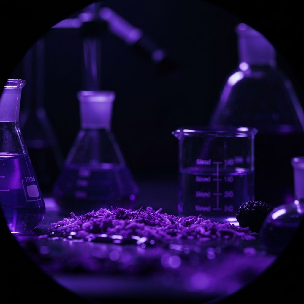 Esencia botánica púrpura y extractos de plantas